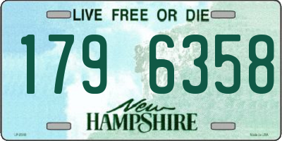 NH license plate 1796358