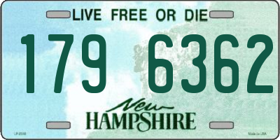NH license plate 1796362