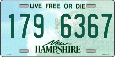 NH license plate 1796367