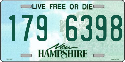 NH license plate 1796398