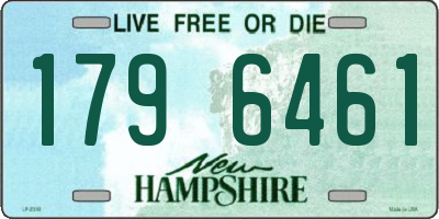 NH license plate 1796461