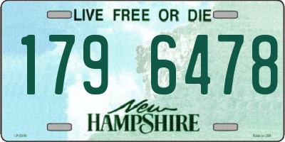 NH license plate 1796478