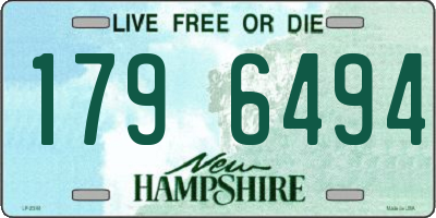 NH license plate 1796494