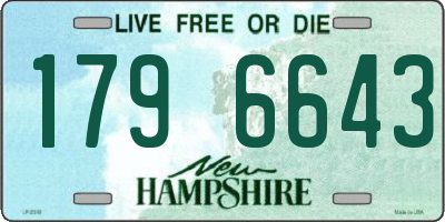 NH license plate 1796643