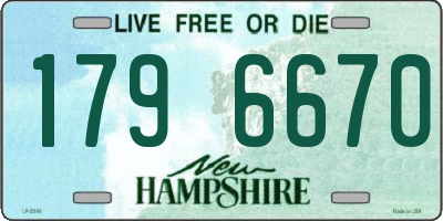 NH license plate 1796670