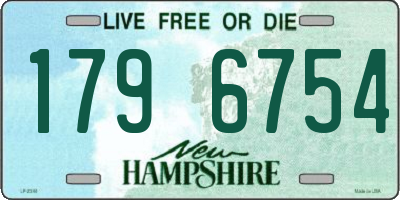 NH license plate 1796754