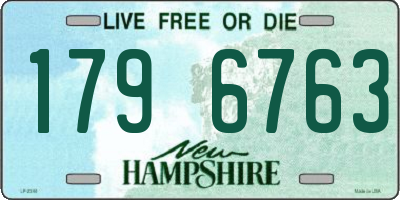 NH license plate 1796763