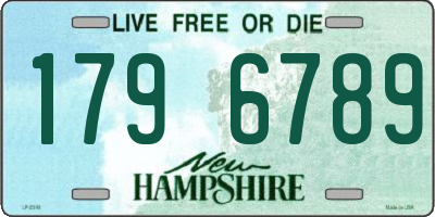 NH license plate 1796789