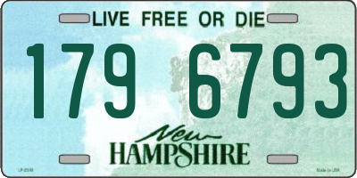 NH license plate 1796793