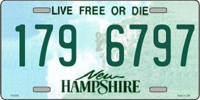 NH license plate 1796797
