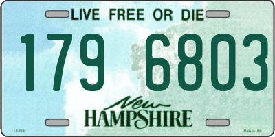 NH license plate 1796803