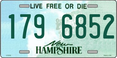 NH license plate 1796852