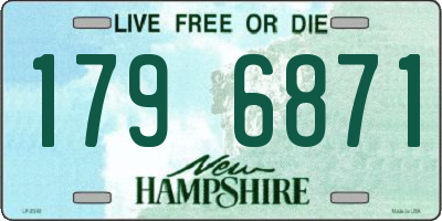 NH license plate 1796871