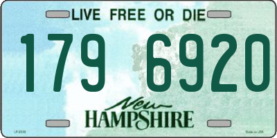 NH license plate 1796920