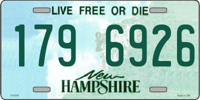 NH license plate 1796926