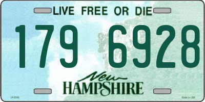 NH license plate 1796928