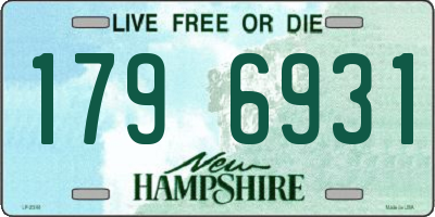 NH license plate 1796931