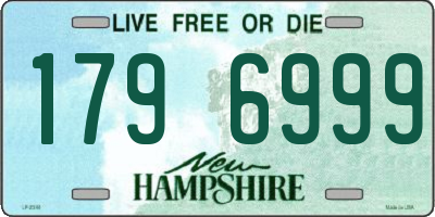 NH license plate 1796999
