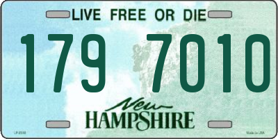 NH license plate 1797010