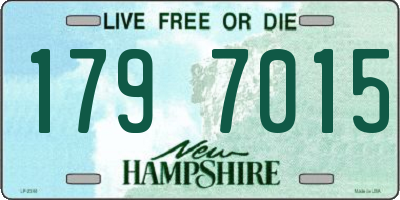NH license plate 1797015