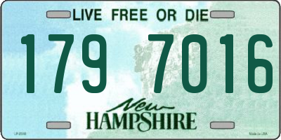 NH license plate 1797016