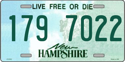 NH license plate 1797022