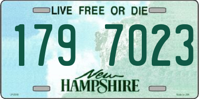 NH license plate 1797023
