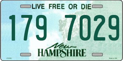 NH license plate 1797029