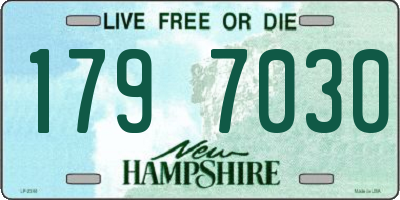 NH license plate 1797030