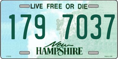 NH license plate 1797037