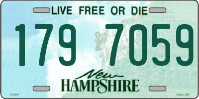 NH license plate 1797059