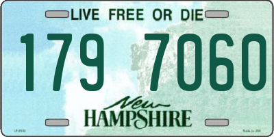 NH license plate 1797060