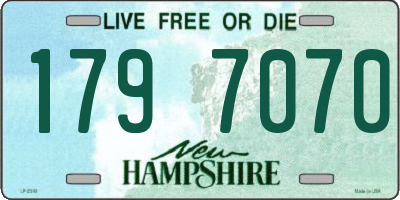 NH license plate 1797070