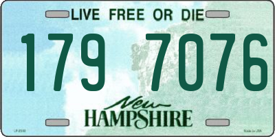 NH license plate 1797076