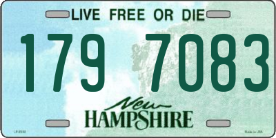NH license plate 1797083