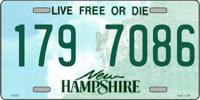 NH license plate 1797086