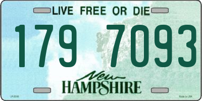 NH license plate 1797093