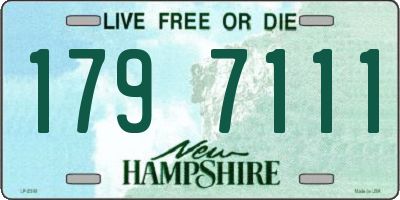 NH license plate 1797111