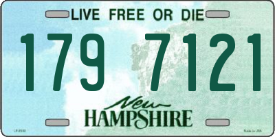 NH license plate 1797121