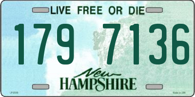 NH license plate 1797136
