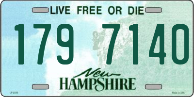 NH license plate 1797140