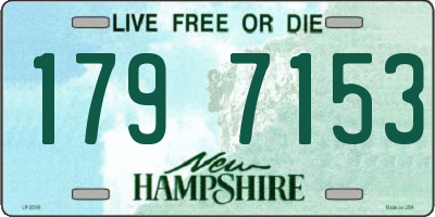 NH license plate 1797153