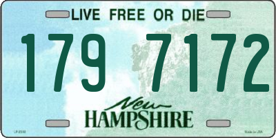 NH license plate 1797172