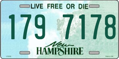 NH license plate 1797178