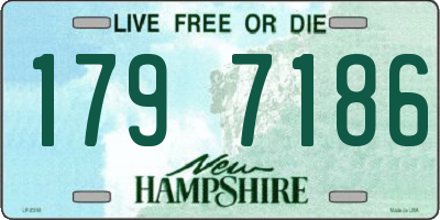 NH license plate 1797186