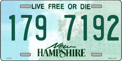 NH license plate 1797192