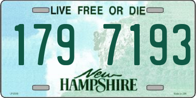 NH license plate 1797193