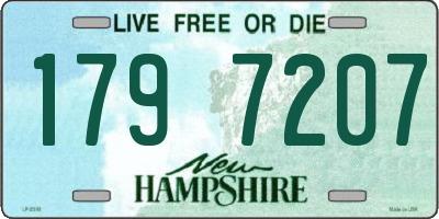 NH license plate 1797207