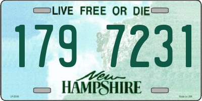 NH license plate 1797231