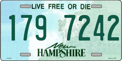 NH license plate 1797242